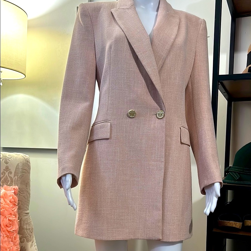 Zara Pink Blazer with Gold Buttons - Picture 5 of 16